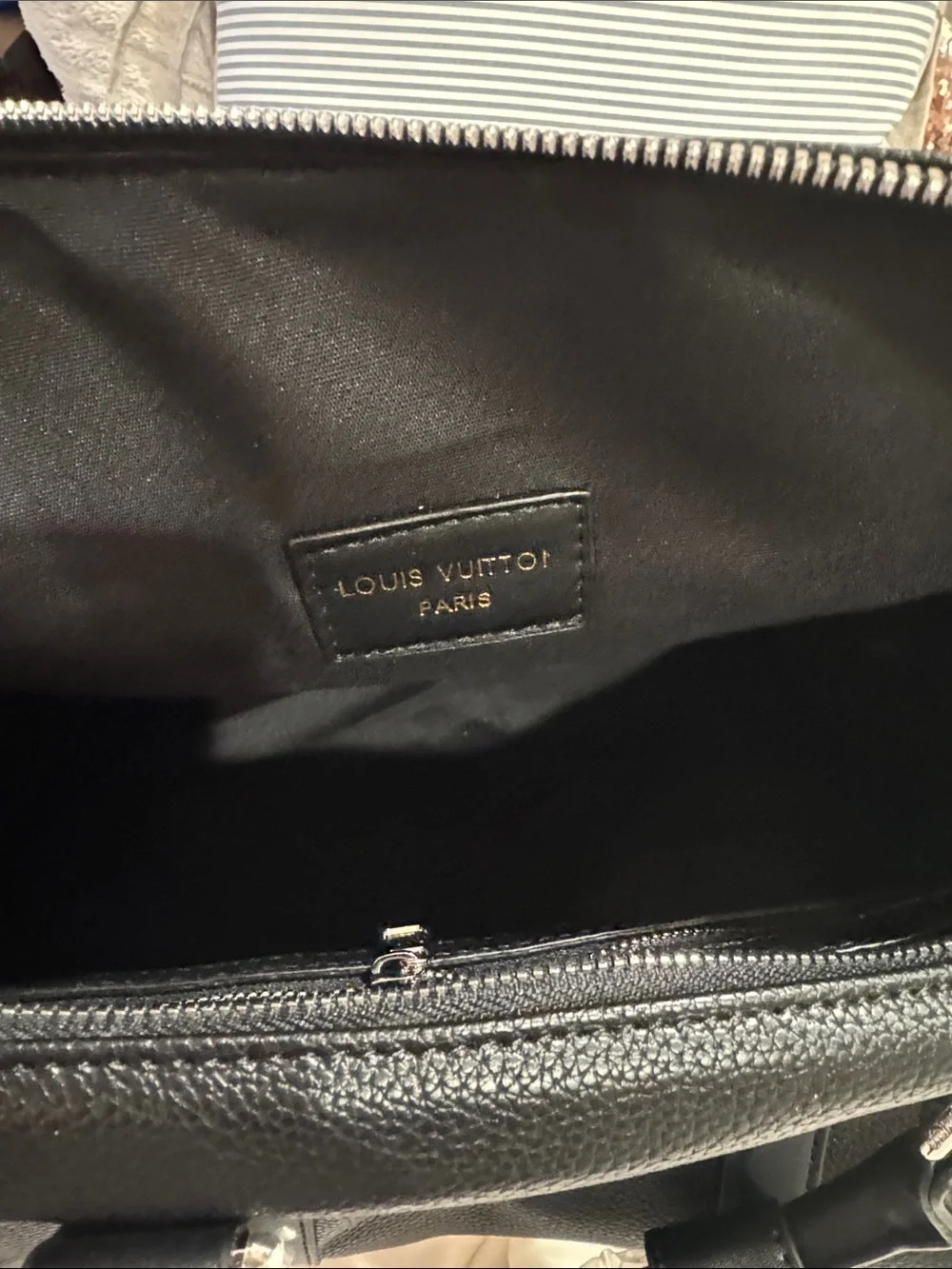 Louis Vuitton Black Monogram Canvas & Leather Travel Duffel